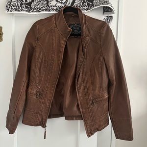 Faux leather jacket